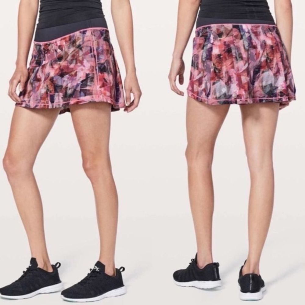 Lululemon Pace Rival Skirt Sun Dazed Multi Color  Athletic Skort Size 4 …